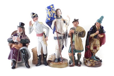 Lot 113 - Five Royal Doulton Character figures
