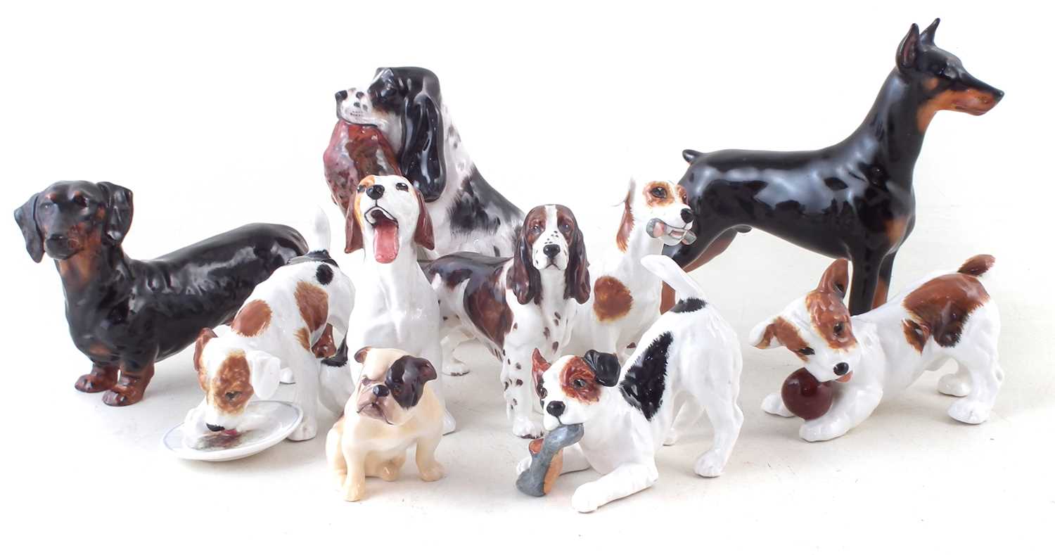 Lot 116 - Ten Royal Doulton Dog models