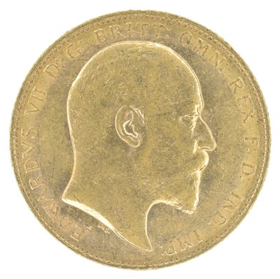 Lot 46 - King Edward VII, Sovereign, 1904, London Mint.