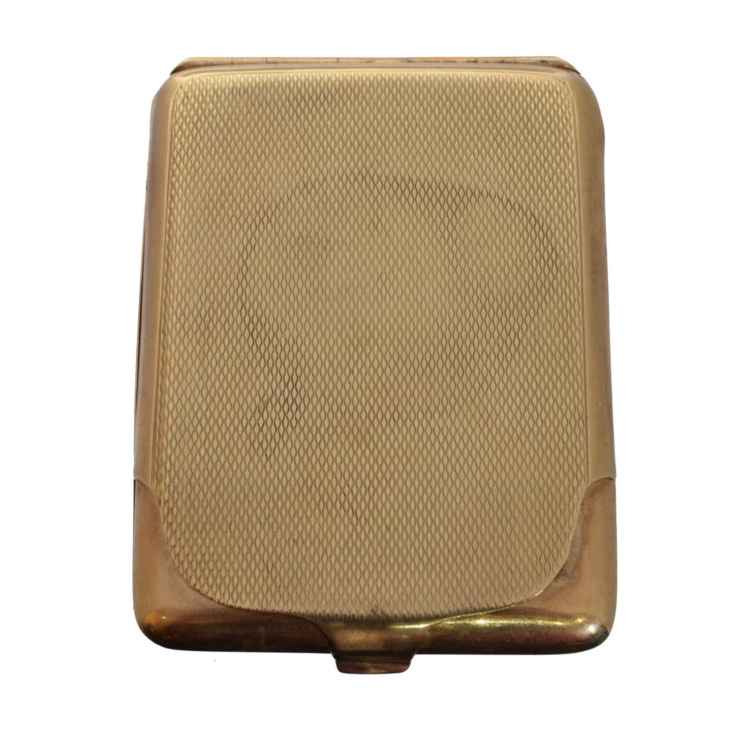 Lot 243 - A 1920s 9ct gold cigarette case