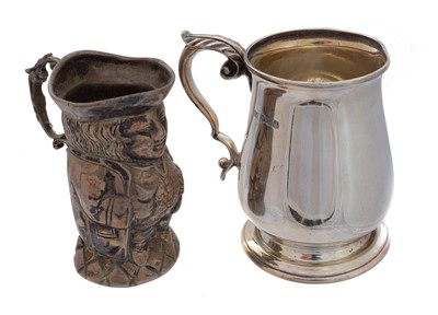 Lot 169 - Two silver mugs