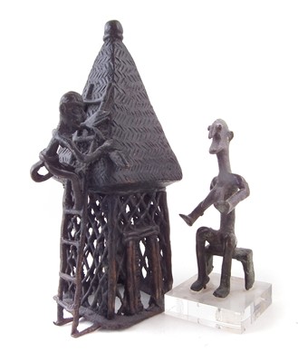 Lot 78 - Two African bronze figures
