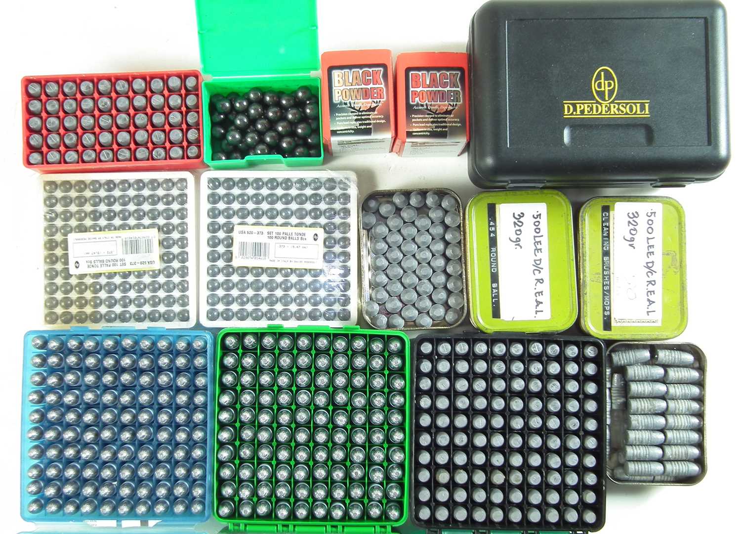 Lot 246 - Cast lead muzzle loading bullets