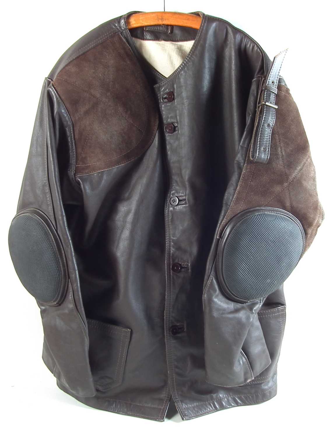 Lot 178 - Leather Shooting jacket