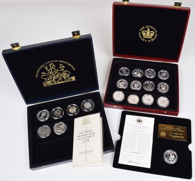 Lot 9 - Two cased Westminster Mint coin sets (2).