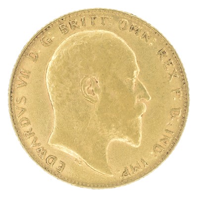Lot 97 - King Edward VII, Sovereign, 1906, London Mint.