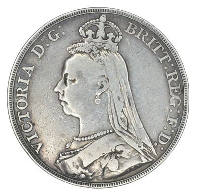 Lot 99 - Three Queen Victoria silver crowns