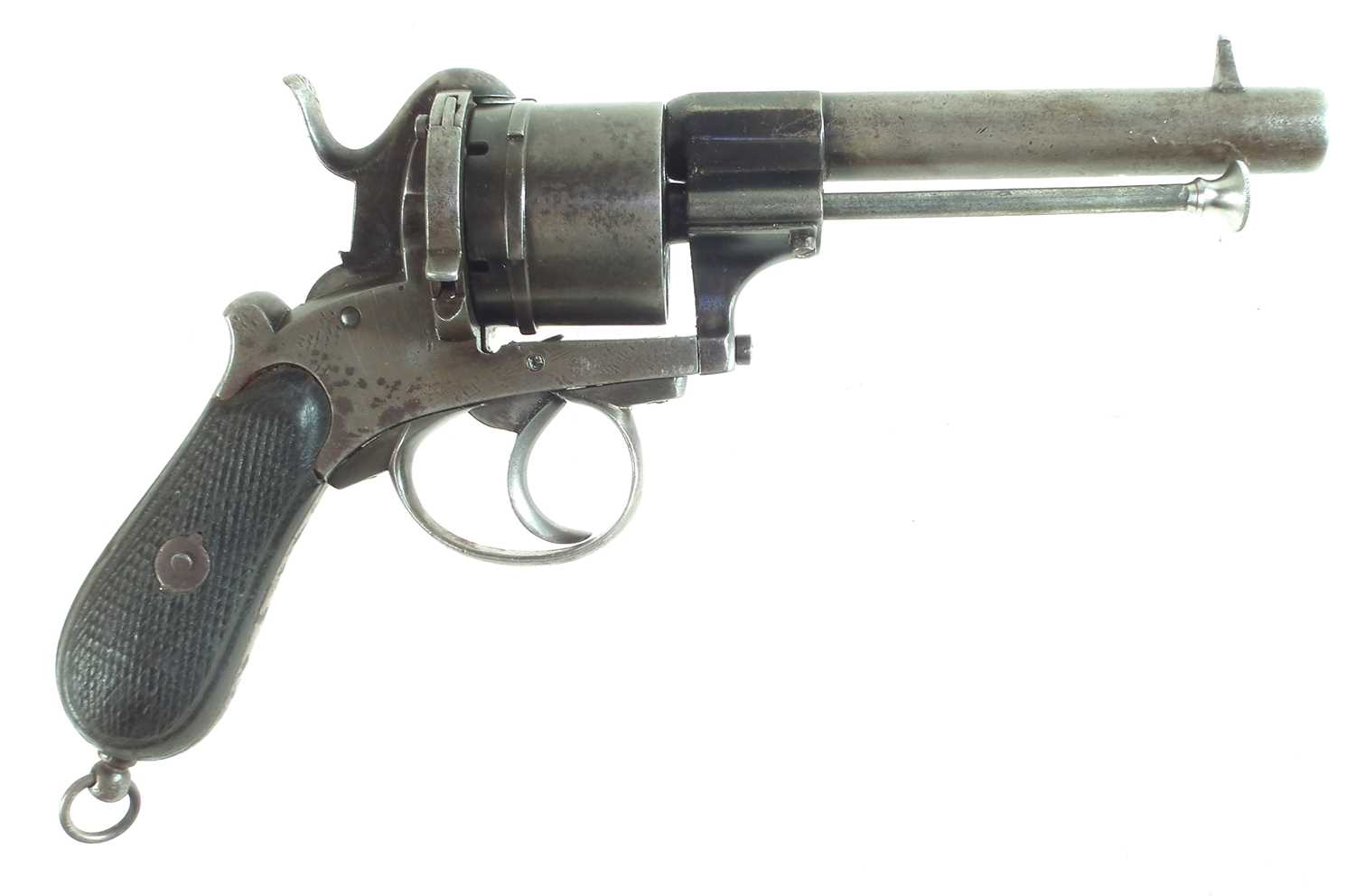 Lot 13 - Belgian pinfire revolver