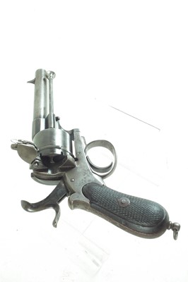 Lot 13 - Belgian pinfire revolver