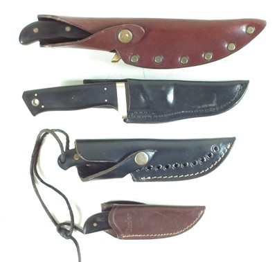 Lot 403 - Four hunting knives