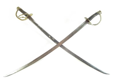 Lot 383 - Two French pattern 1822 sabres