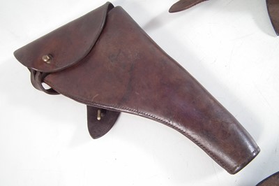 Lot 262 - Six various leather pistol holsters
