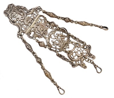 Lot 199 - A Victorian silver chatelaine