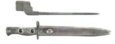 Lot 406 - British SLR bayonet and an No.4 bayonet