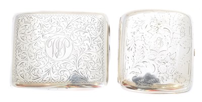 Lot 207 - Two early 20th century silver cigarette cases