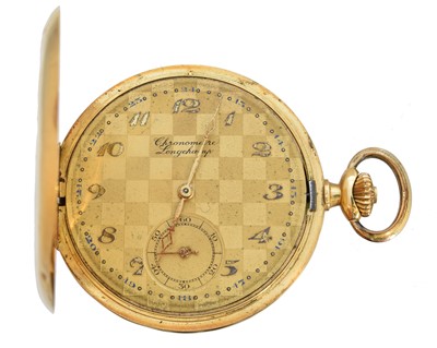 Lot 300 - An 18ct gold Longchamp full hunter pocket watch