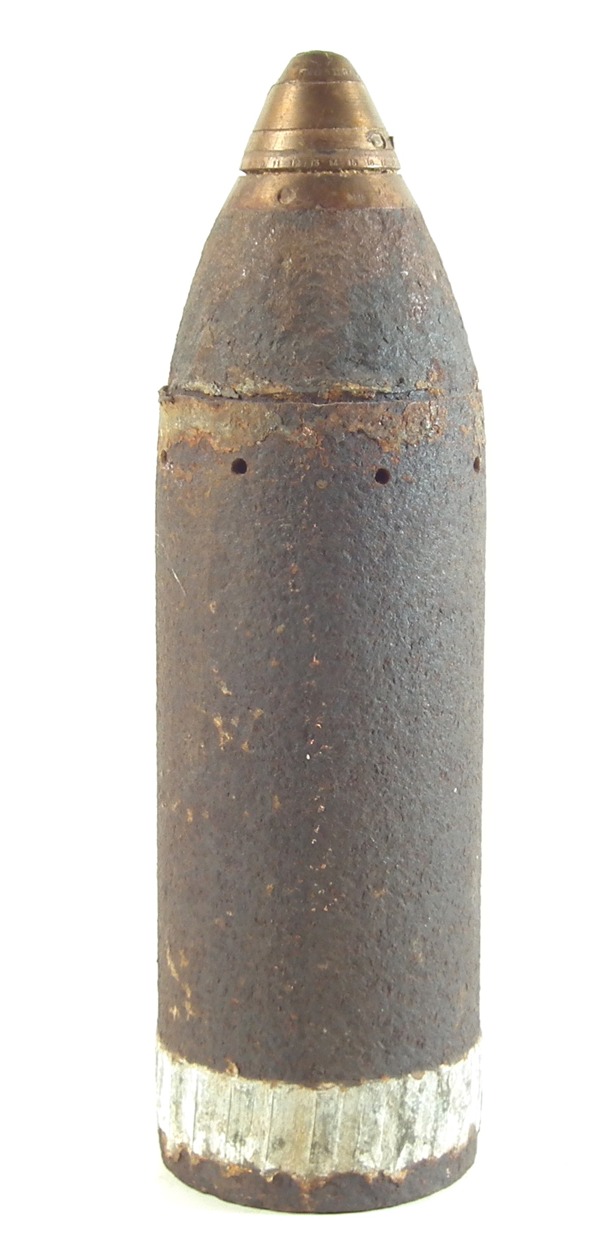 Wwi Shell Head Lot 315 - British WWI 60Lb MkI shrapnel shell head,