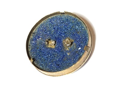 Lot 36 - A diamond and enamel jewellery component