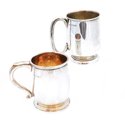Lot 135 - Two silver mugs