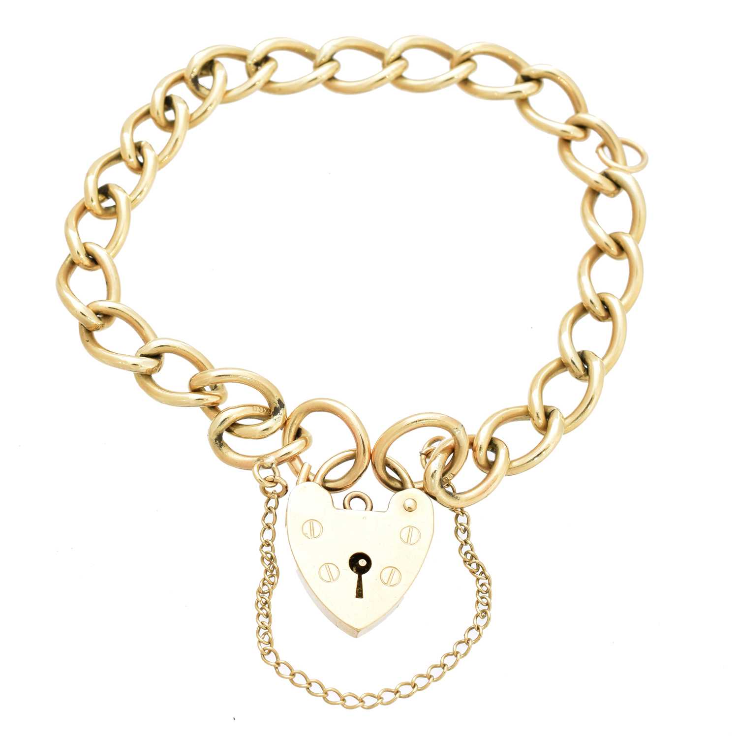Lot 11 - A 9ct gold chain bracelet