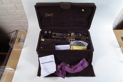Lot 31 - Bach Stradivarius 37 trumpet, with case