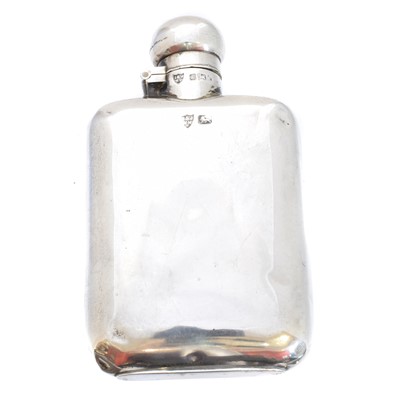 Lot 147 - An Edward VII silver hip flask