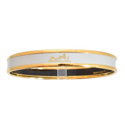 Lot 29 - A Hermès enamel bangle bracelet