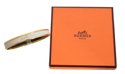 Lot 29 - A Hermès enamel bangle bracelet