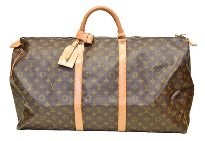 Lot 47 - A Louis Vuitton monogram Keepall 60 luggage bag