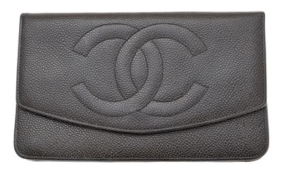 Lot 103 - A Chanel Flap Logo Bifold Long Wallet