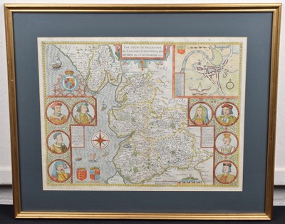 Lot 63 - John Speed, Map of Lancashire and two others (3).