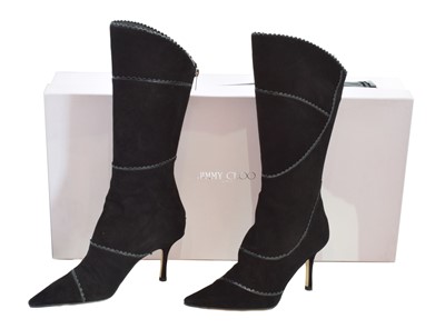 Lot 135 - A pair of Jimmy Choo heeled boots