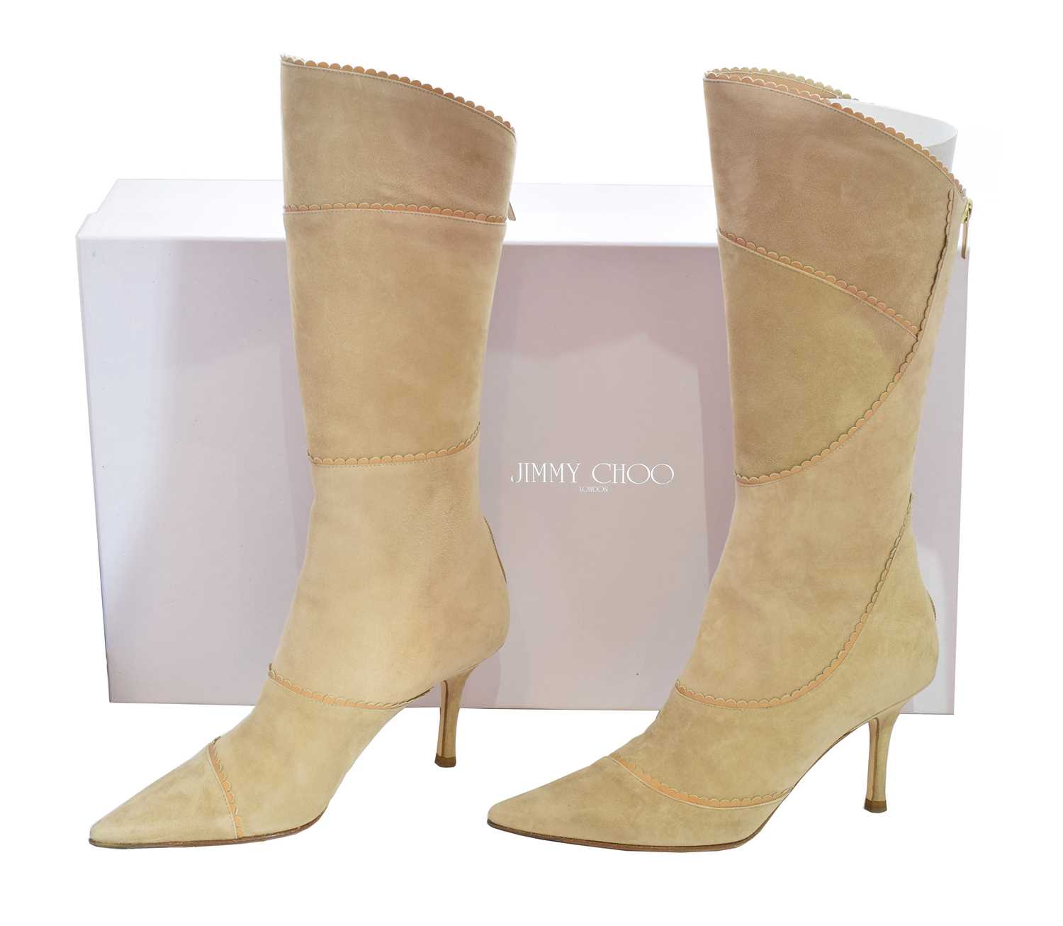 Lot 5 - A pair of Jimmy Choo heeled boots