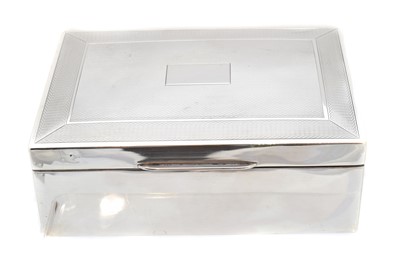 Lot 226 - A George VI silver cigar box