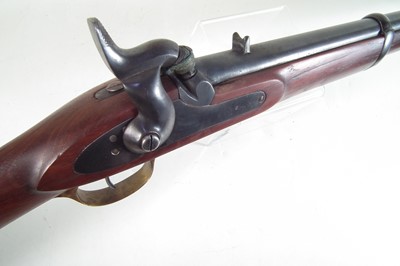 Lot 119 - Indian percussion 20th century smoothbore percussion carbine / shotgun