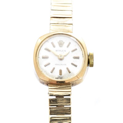 Lot 282 - A 1960s 9ct gold ladies Rolex precision watch
