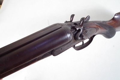 Lot 101 - Midland gun company 12 bore side by side hammer gun serial number 15504