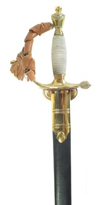 Lot 350 - Modern replica of a replica 1796 pattern Infantry officer's sword and scabbard