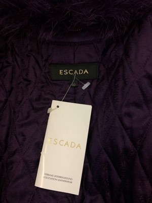 Lot 54 - A leather coat by Escada