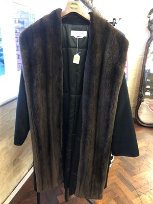 Lot 133 - A cashmere and fur coat by Maxmara