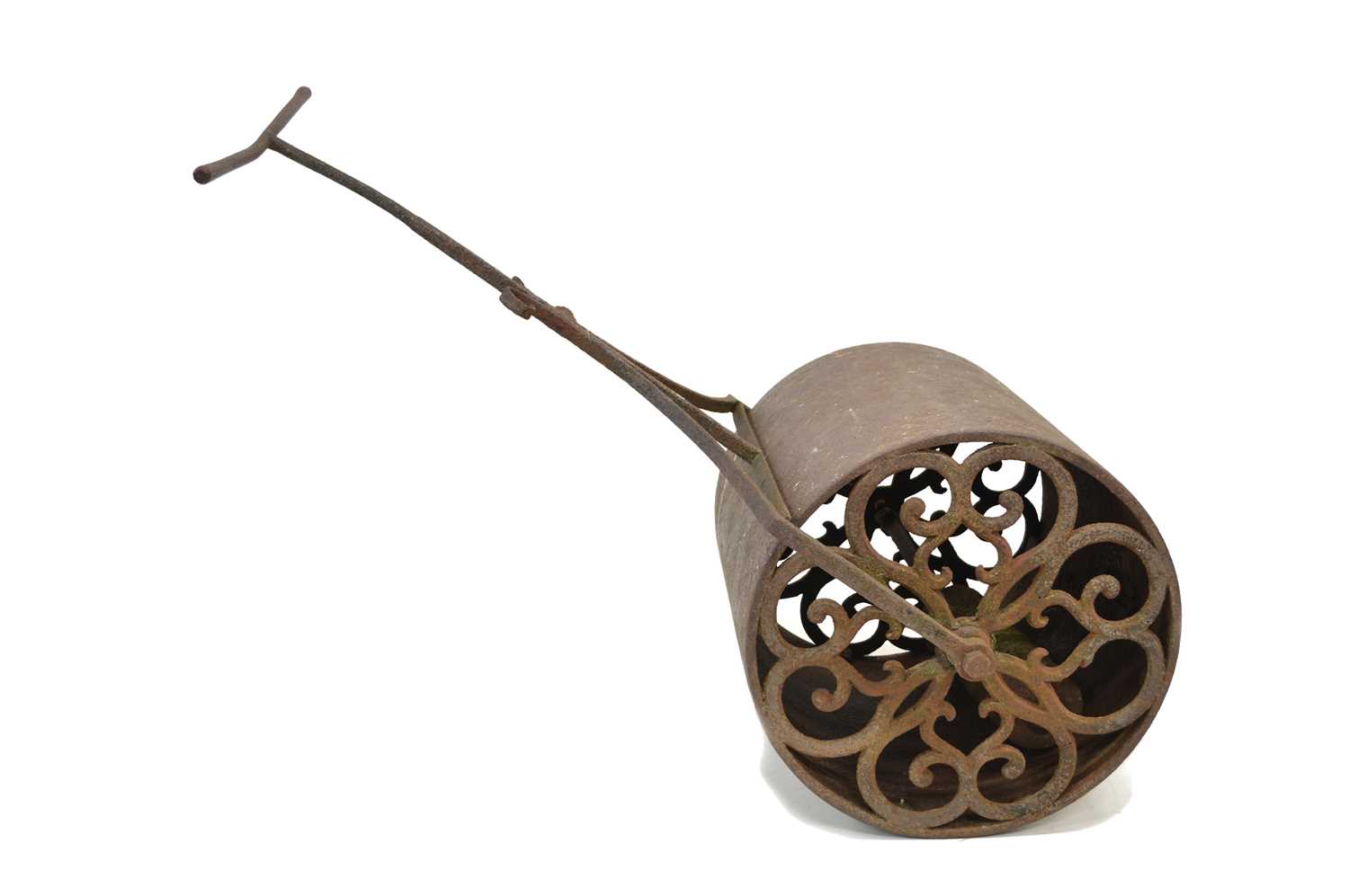 Lot 480 - Victorian cast iron garden roller