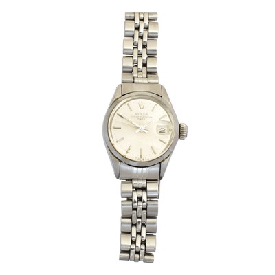 Lot 283 - A ladies steel Rolex Oyster Perpetual Datejust wristwatch
