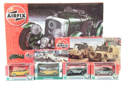 Lot 4 - Airfix 1930 Bentley 1:12 scale kit and two others