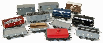 Lot 68 - Various 16mm gauge rolling stock including two fuel oil tankers, three open coal wagons (11).