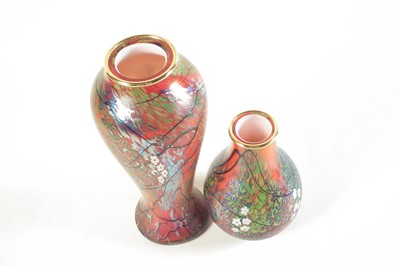 Lot 81 - Two Okra glass vases