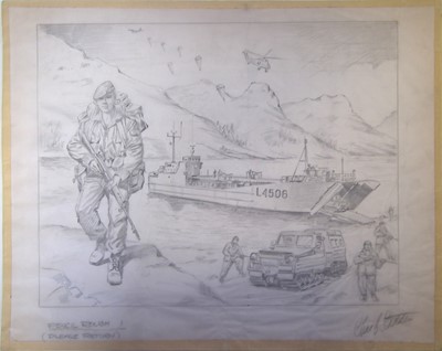 Lot 472 - Collection of original pencil sketches by Charles C Stadden (1919-2002)