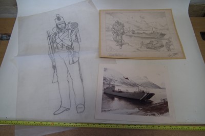Lot 472 - Collection of original pencil sketches by Charles C Stadden (1919-2002)