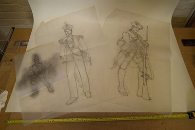Lot 472 - Collection of original pencil sketches by Charles C Stadden (1919-2002)