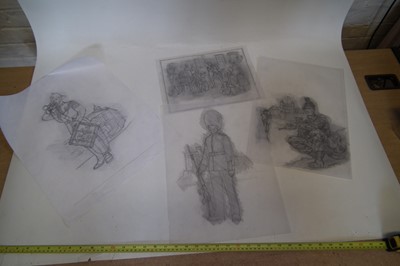 Lot 472 - Collection of original pencil sketches by Charles C Stadden (1919-2002)