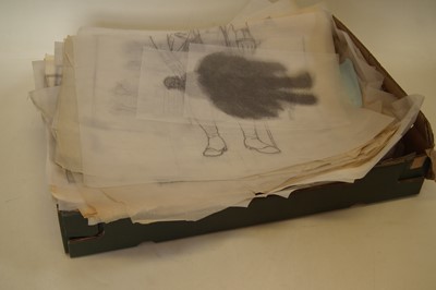 Lot 472 - Collection of original pencil sketches by Charles C Stadden (1919-2002)